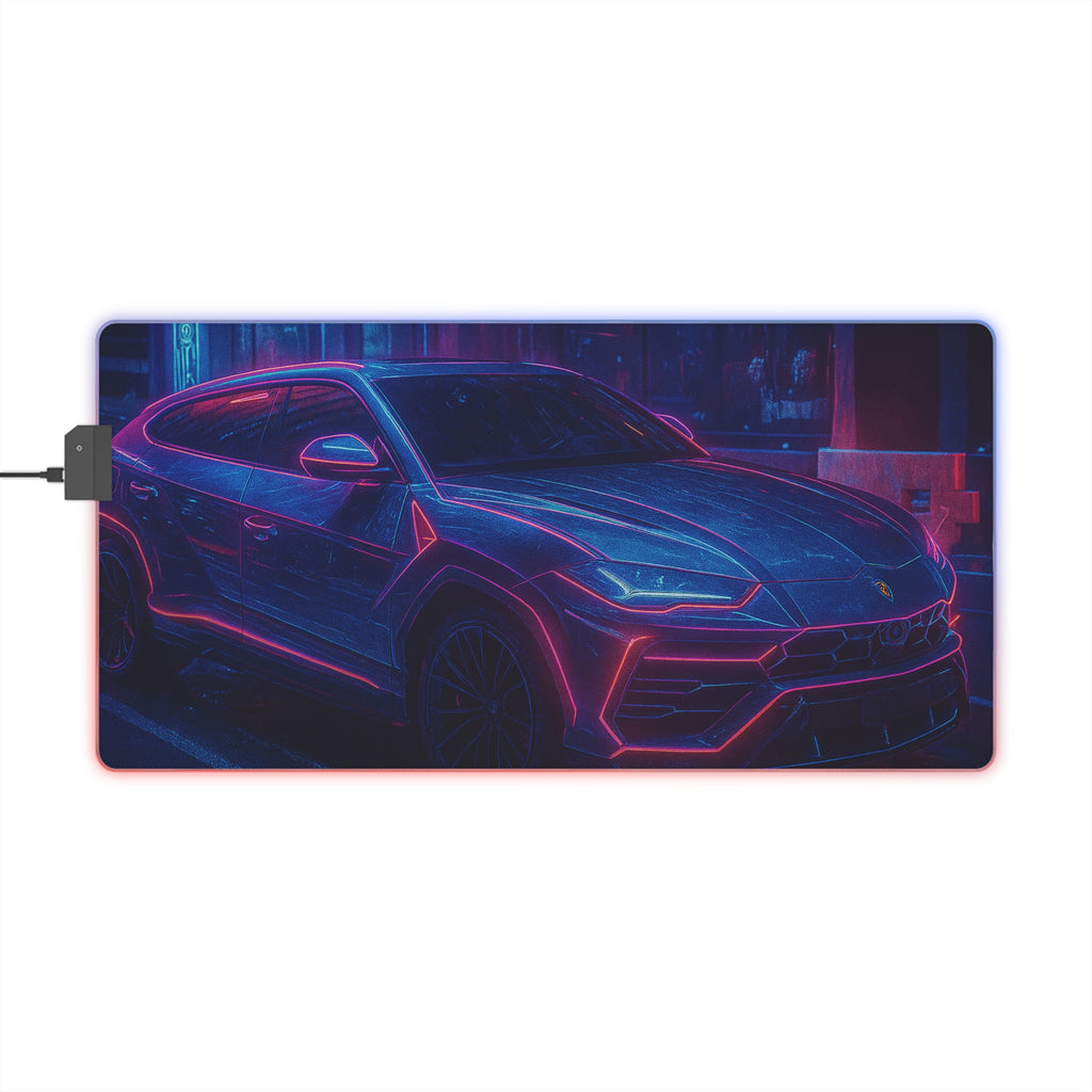 Neon LED Gaming Mouse Pad | RGB Light-Up Desk Accessory | Computer Peripheral for Gamers