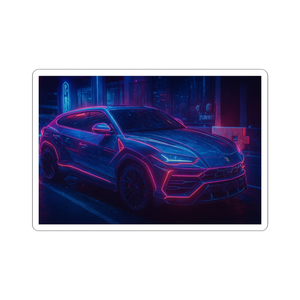 Neon Car Kiss-Cut Stickers | Cool Retro Vinyl Decals for Cars, Laptops, Gaming, Unique Gifts, Aesthetic Decor